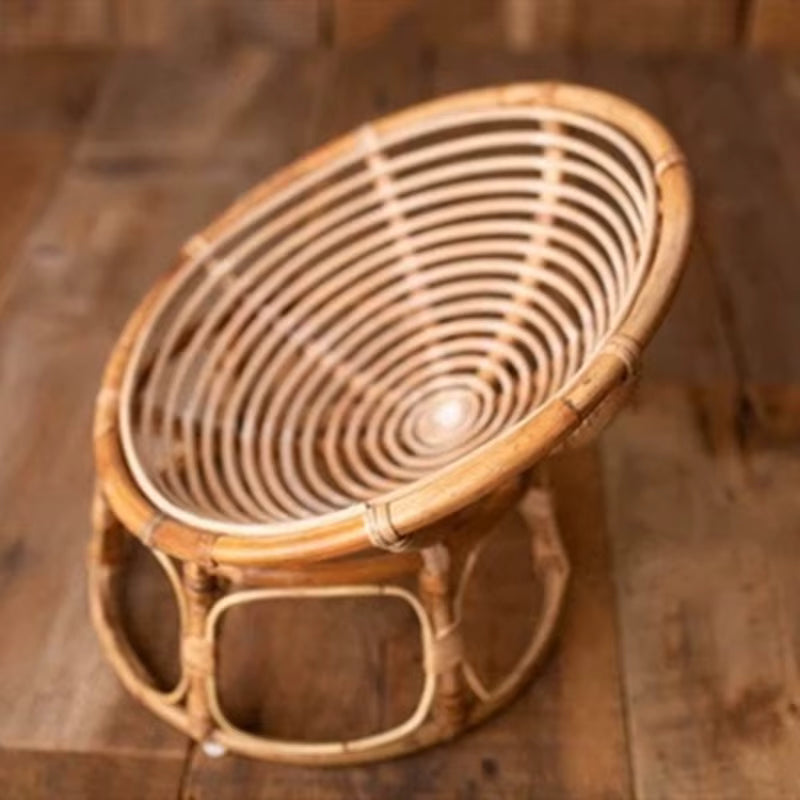 Fauteuil pour bébé en rotin et bambou
