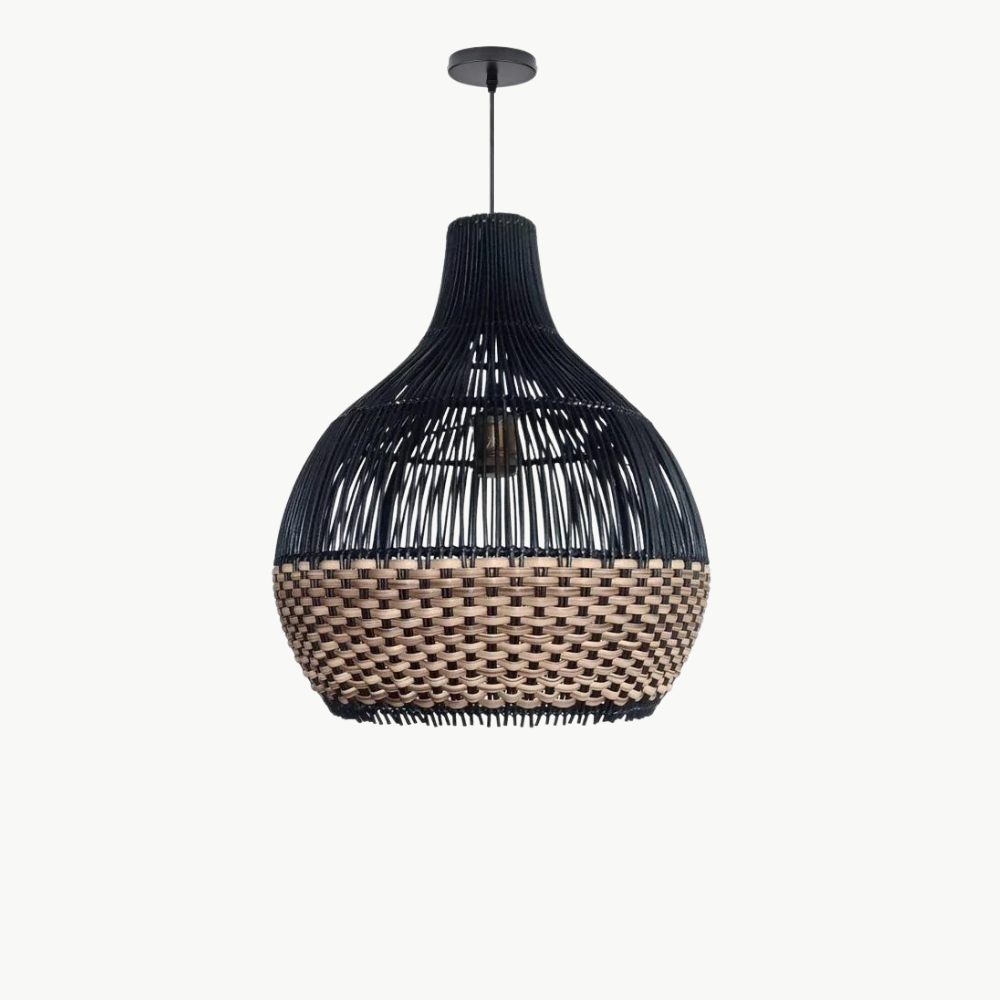 Suspension Osier Noir