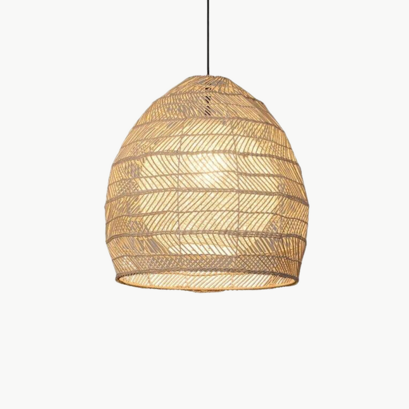 Suspension rotin dôme tressé naturel | Kova