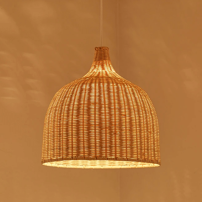 Abat Jour Effet Osier Style Lanterne Chinoise