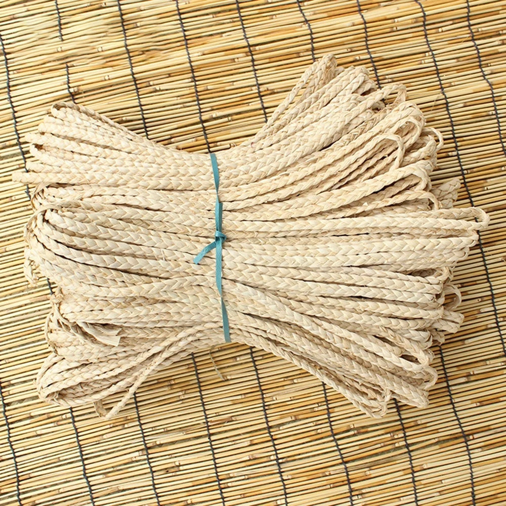 Accessoire Décoration en Rotin Style Paille Tressée