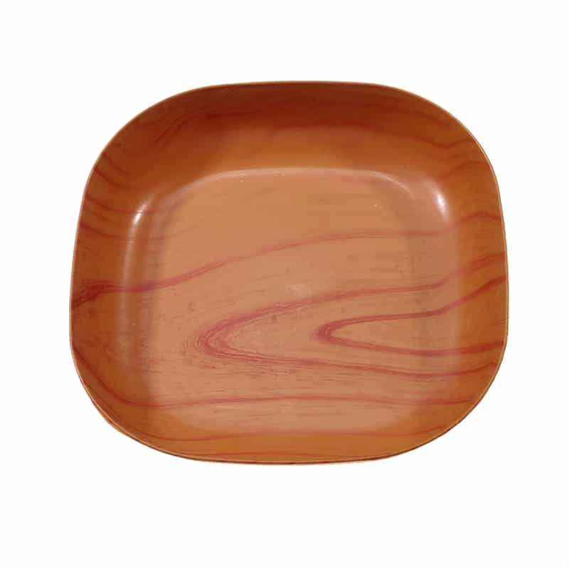Assiette Bambou Carrée de Petite Taille