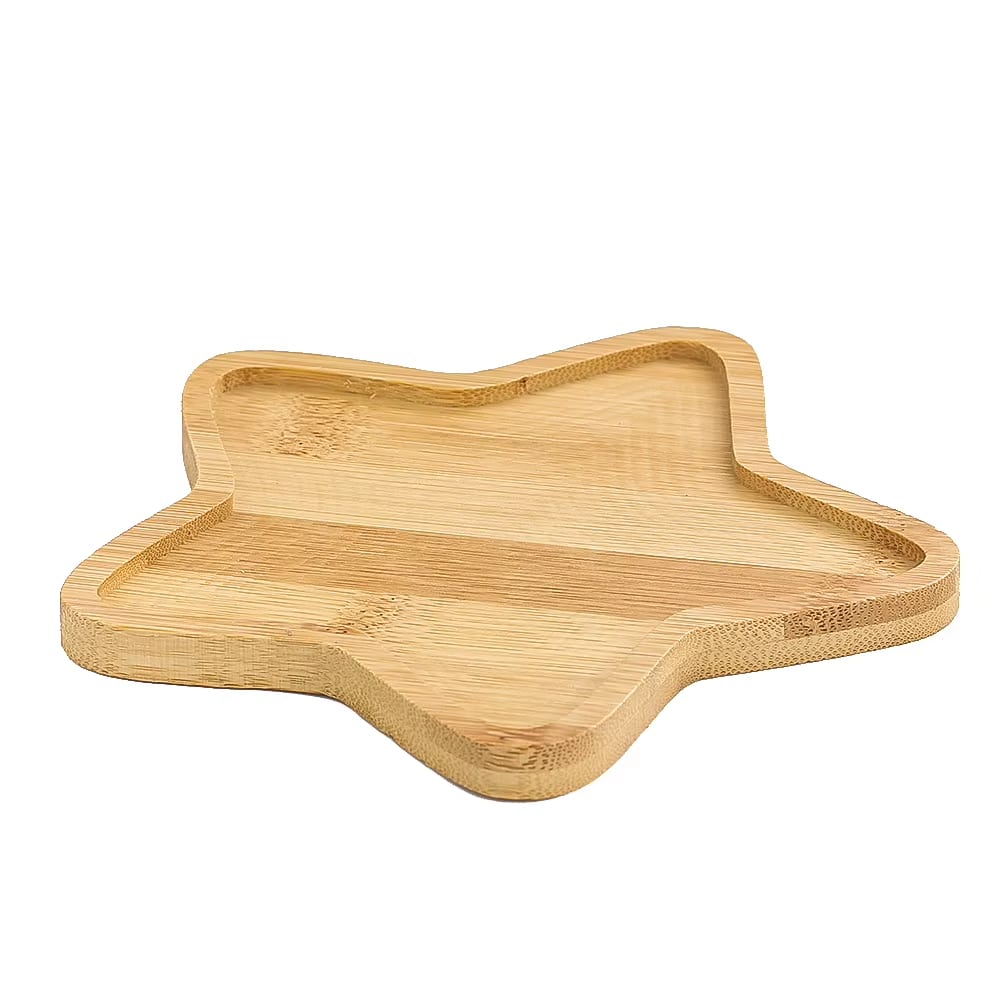 Assiette Bambou en Forme d’Étoile