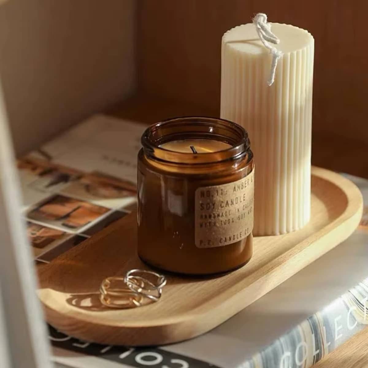 Assiette Bambou Ovale et Rétro