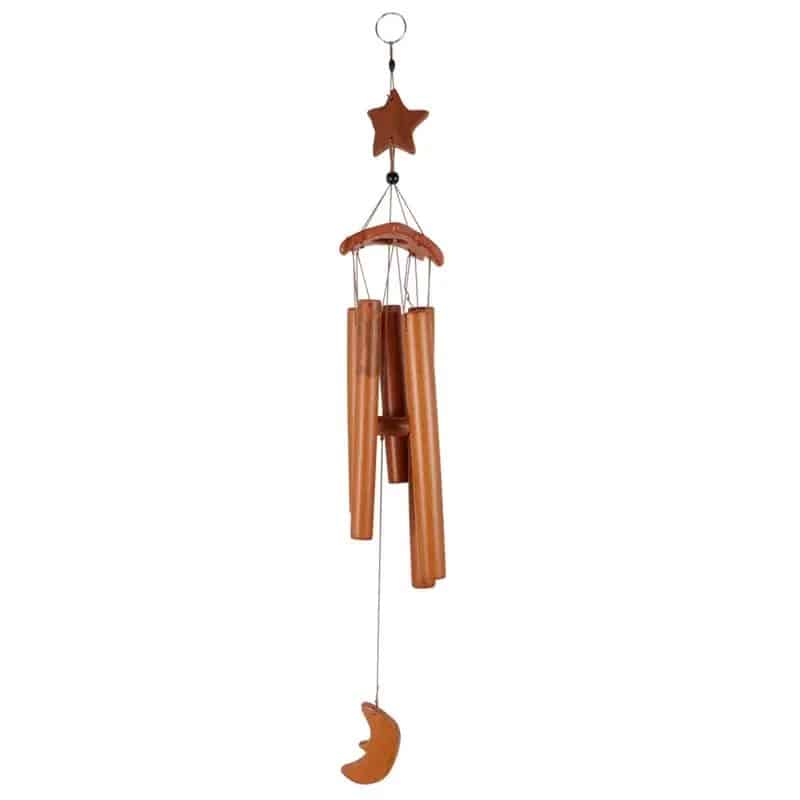 Carillon Bambou Décoratif en Forme d’Étoile