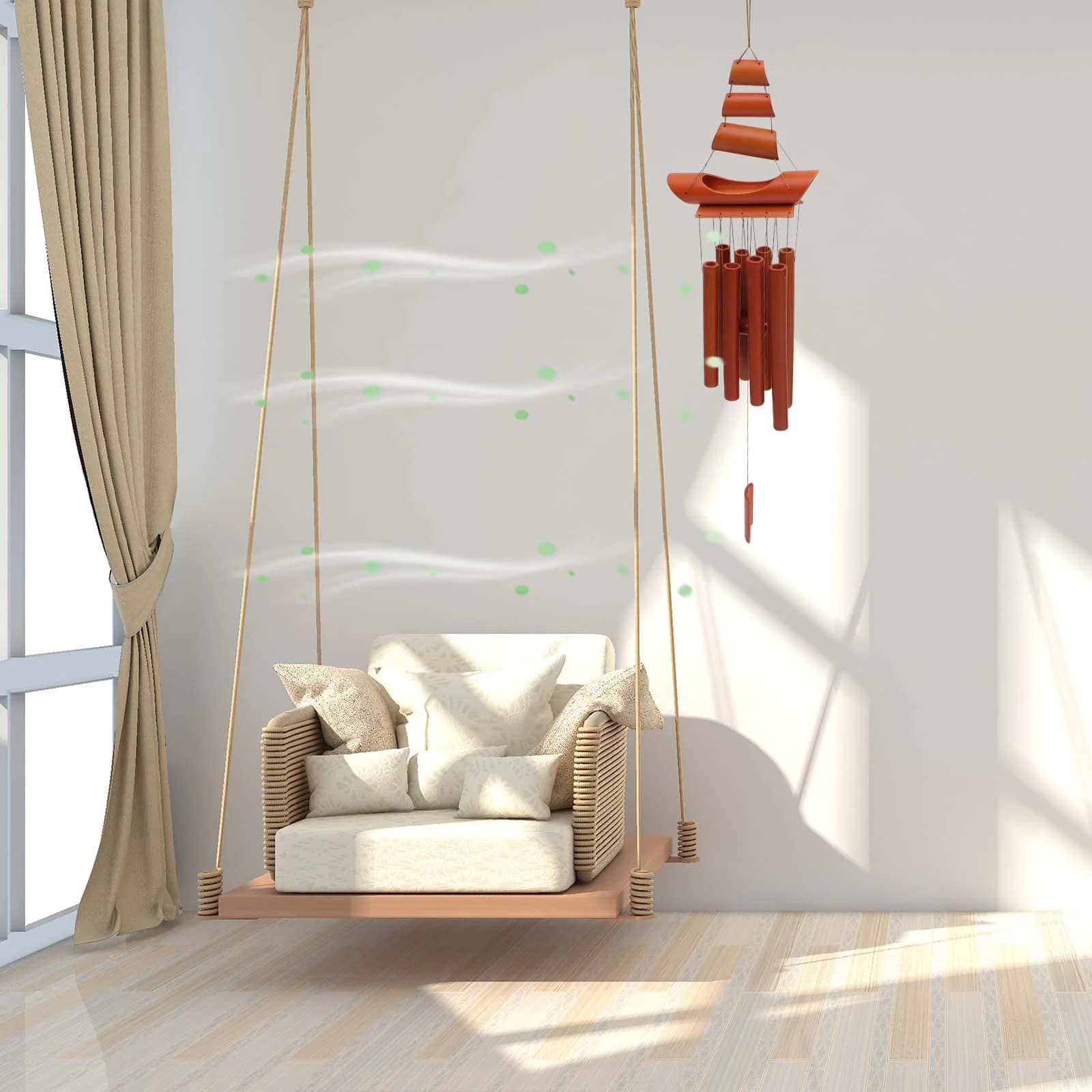 Carillon Bambou à Vent de Style Décoratif et Créatif