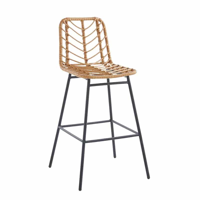 Chaise de Bar Rotin Haute et Luxueuse