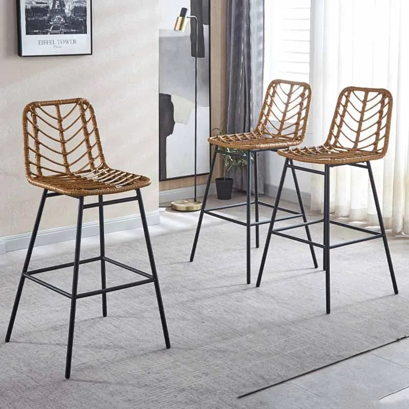 Chaise de Bar Rotin Haute et Luxueuse