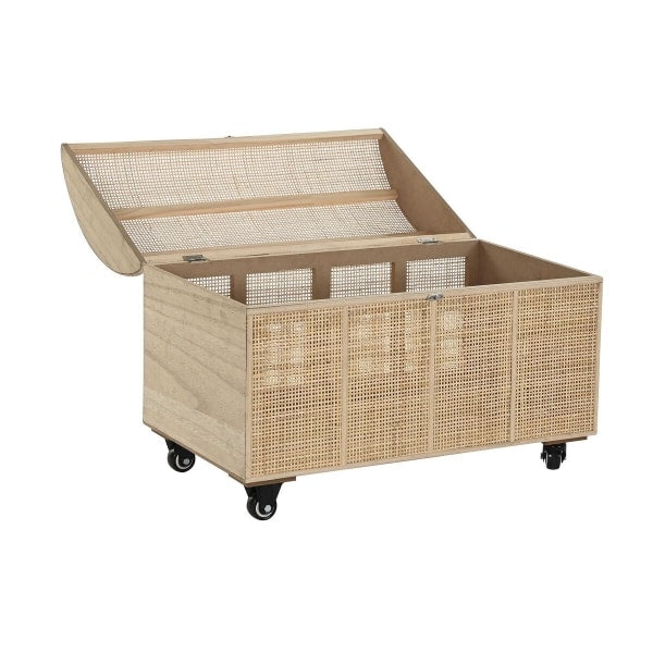 Coffre de rangement et de décoration en rotin