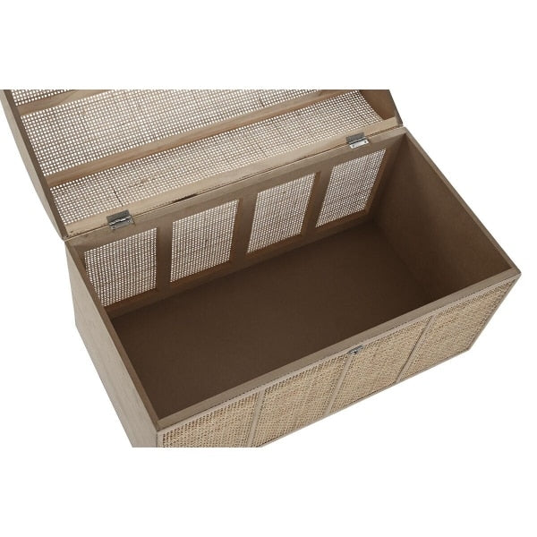 Coffre de rangement et de décoration en rotin
