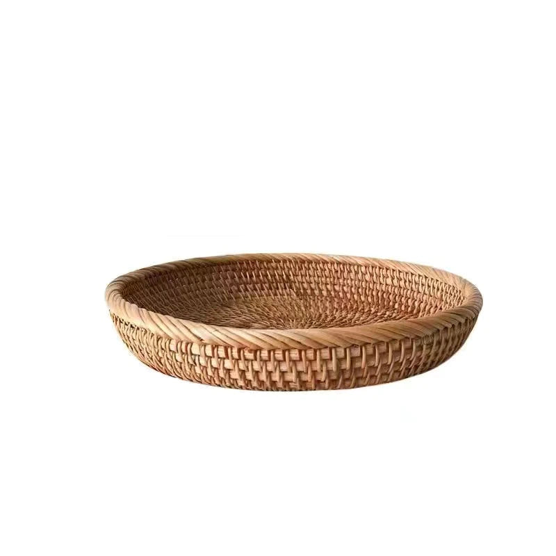 Corbeille de rangement en rotin fait à la main