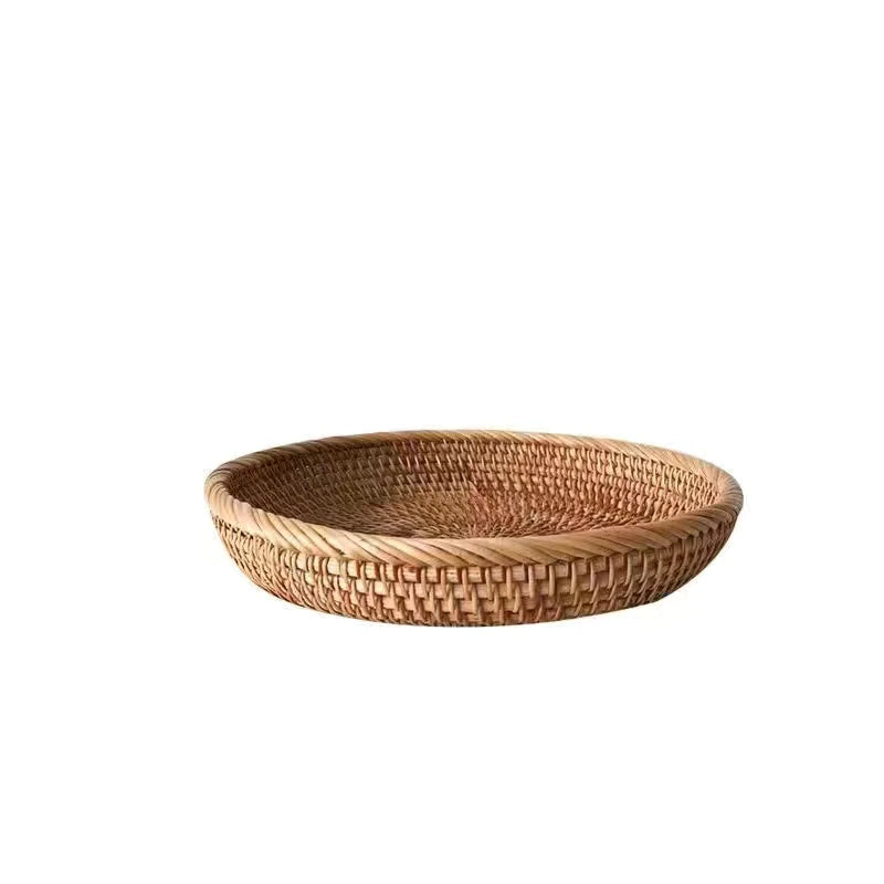 Corbeille de rangement en rotin fait à la main