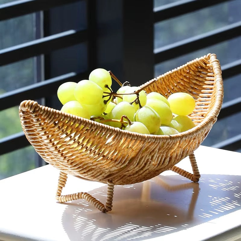Corbeille Rotin Design Banane