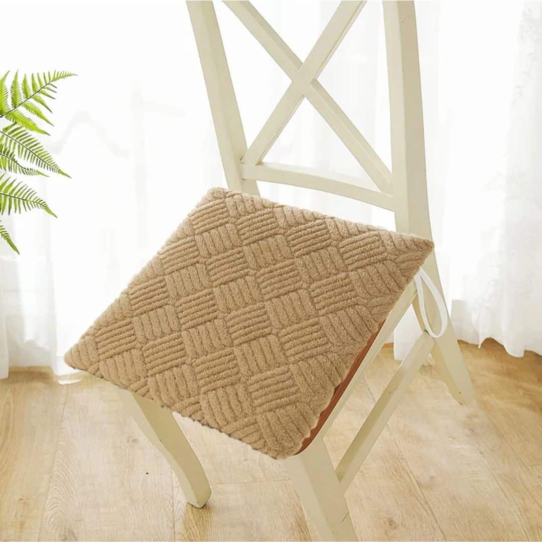 Coussin Chaise Effet Rotin Confortable et Épais