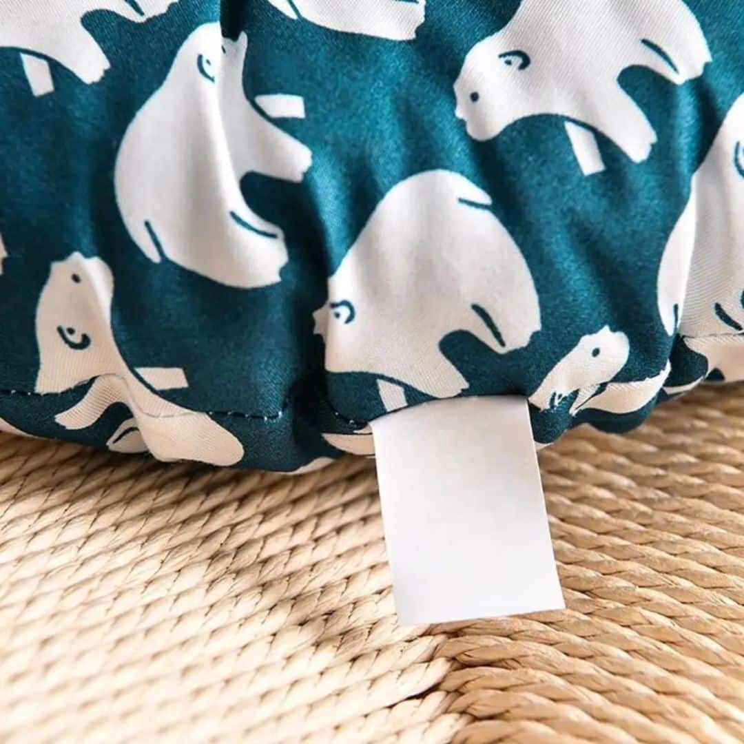Coussin Chaise Rotin Rond avec Imprimés Ours Polaires