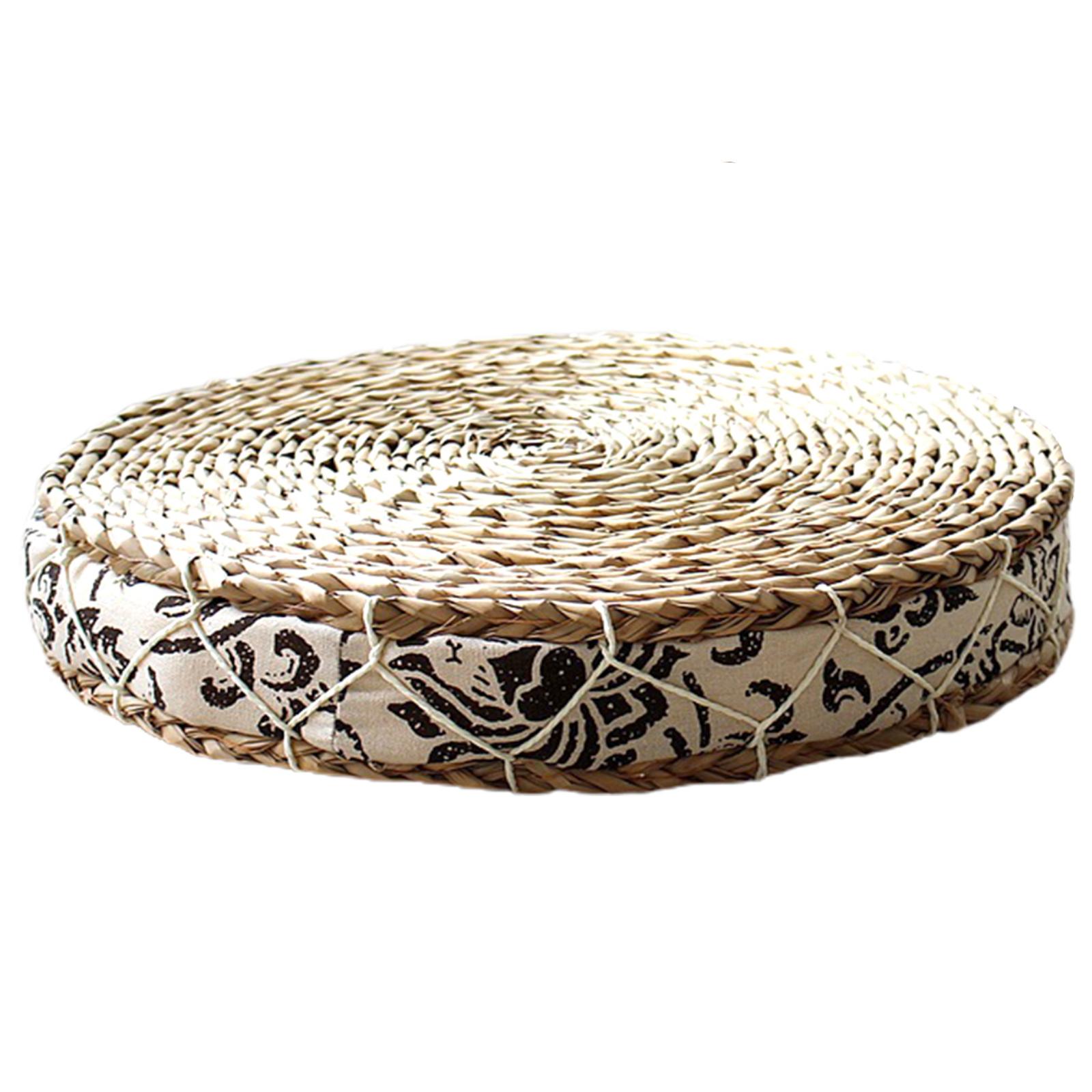 Coussin circulaire à motifs