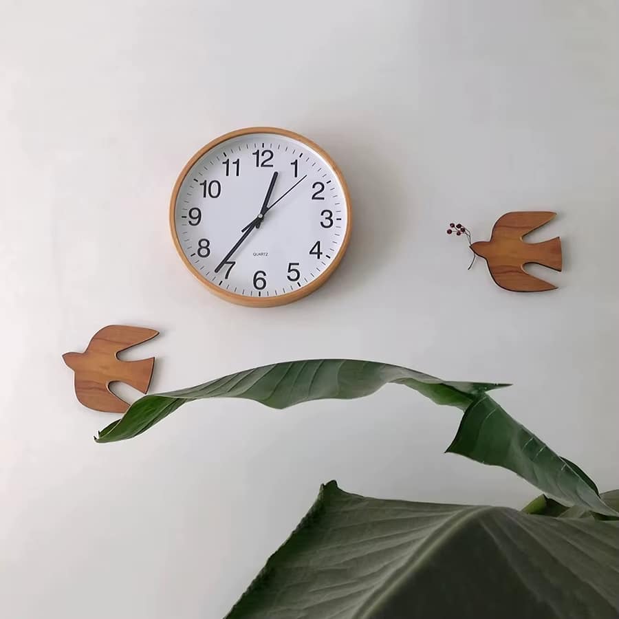Décoration Murale Hirondelle en Bois