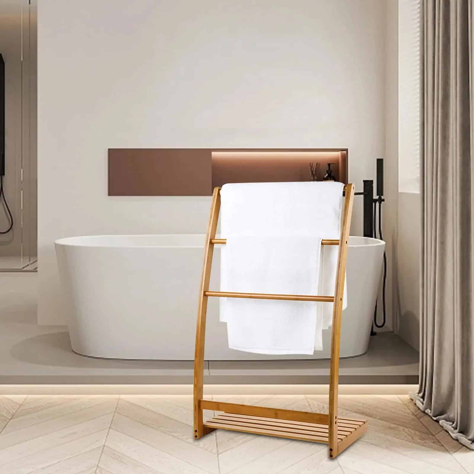 Échelle Bambou Porte Serviette Pratique