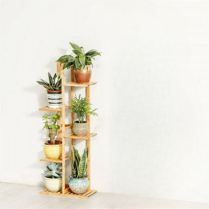 Étagère Bambou Style Support pour Plantes