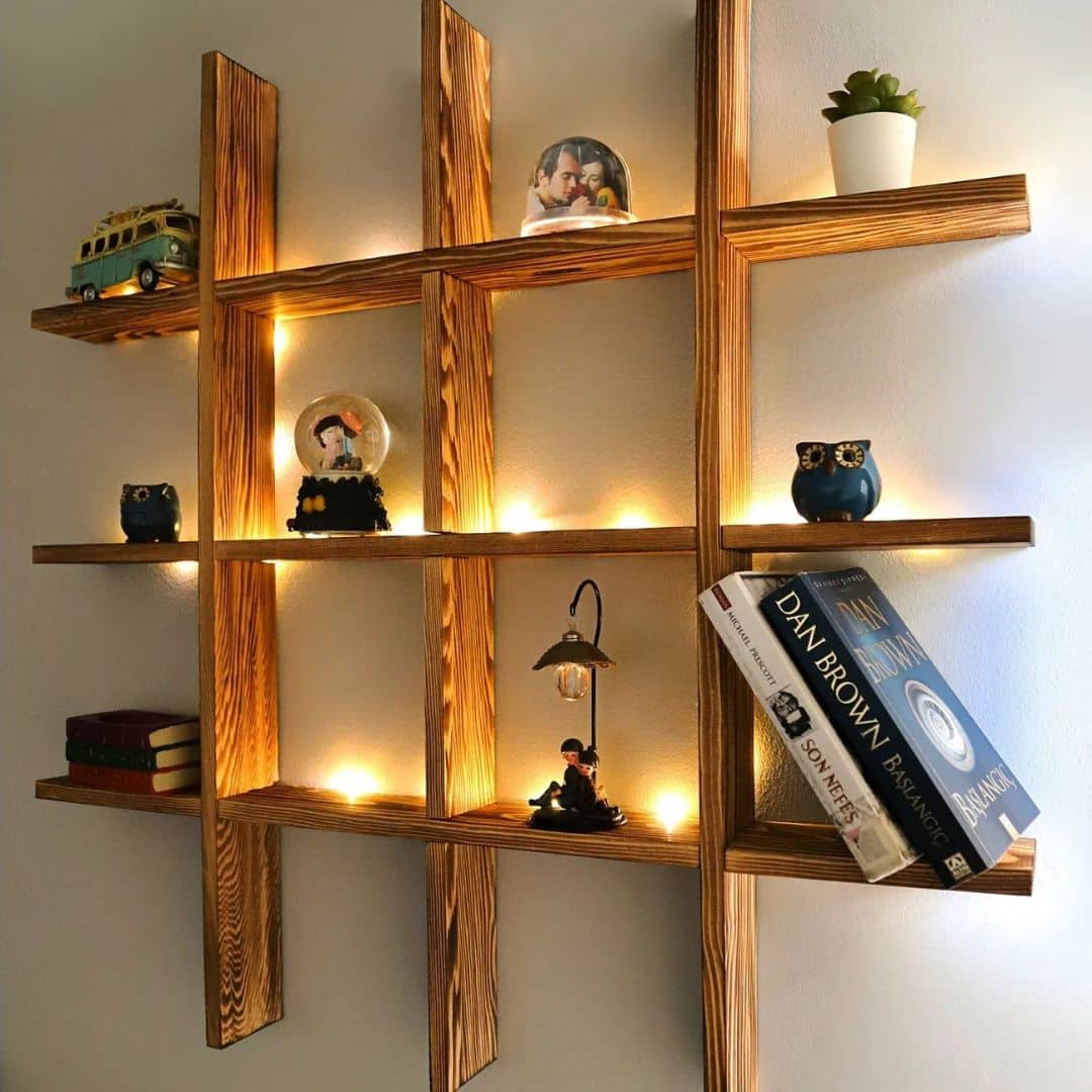 Étagère Murale Bois Décorative
