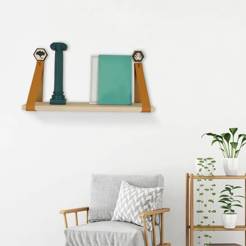 Étagère Murale Bois de Style Pastoral