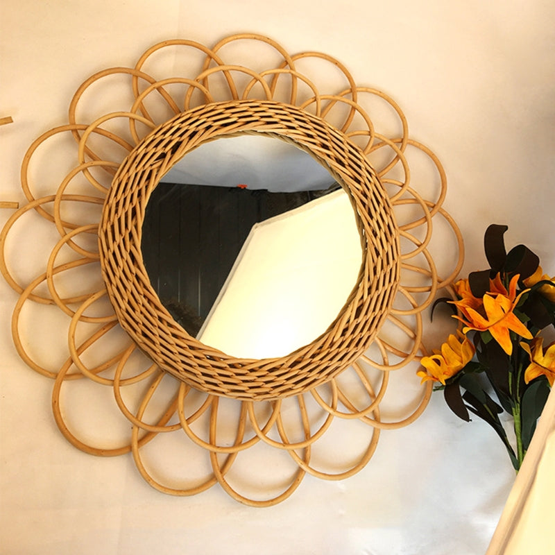 Grand miroir fleur