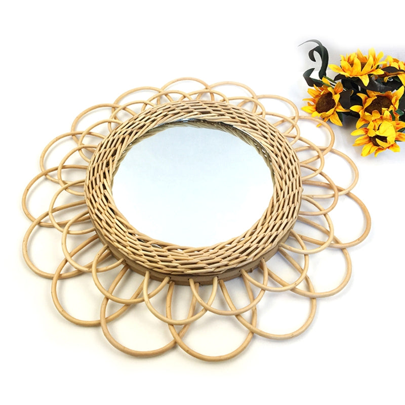 Grand miroir fleur