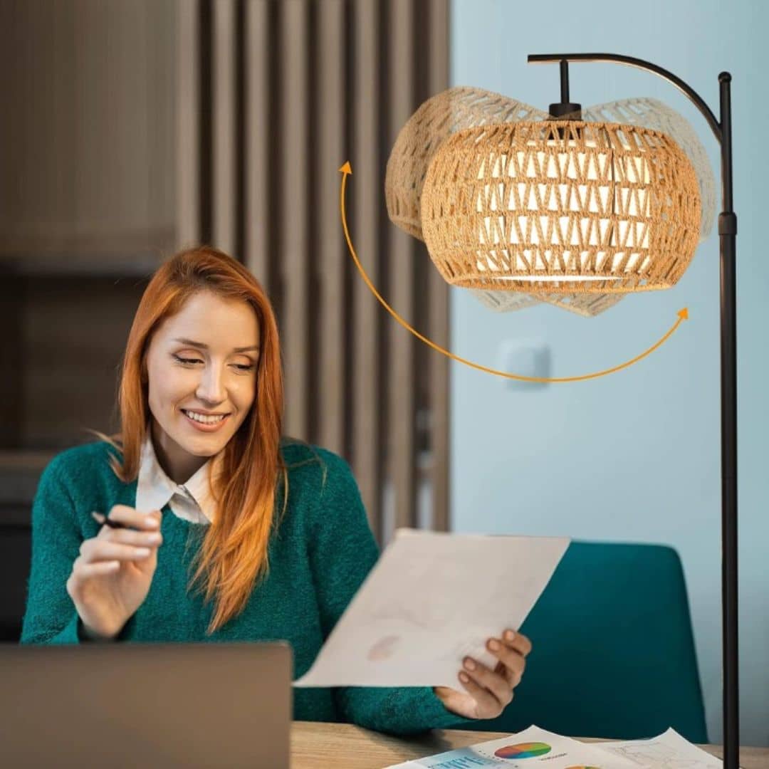 Lampadaire Rotin Bohème
