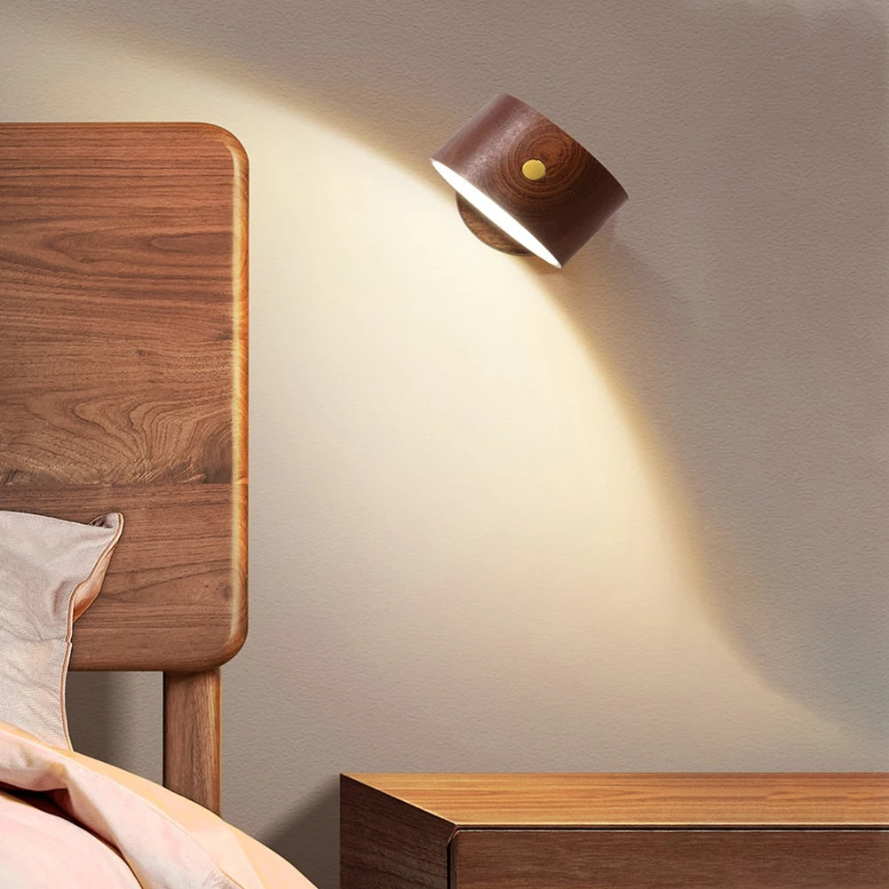 Lampe de Chevet Bois Murale de Style Moderne