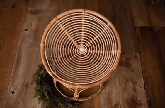 Fauteuil pour bébé en rotin et bambou