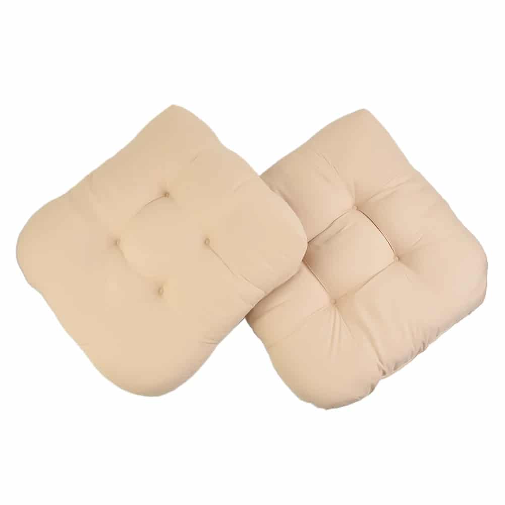 Lot de 2 Coussins Chaise Rotin Beiges