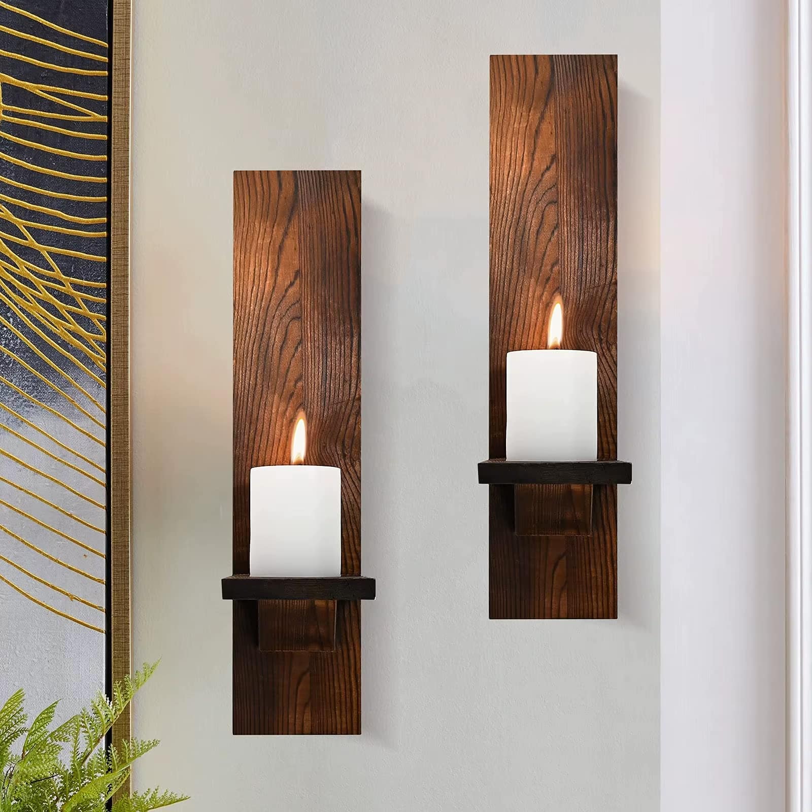 Lot de 2 Supports Vintages en Bois