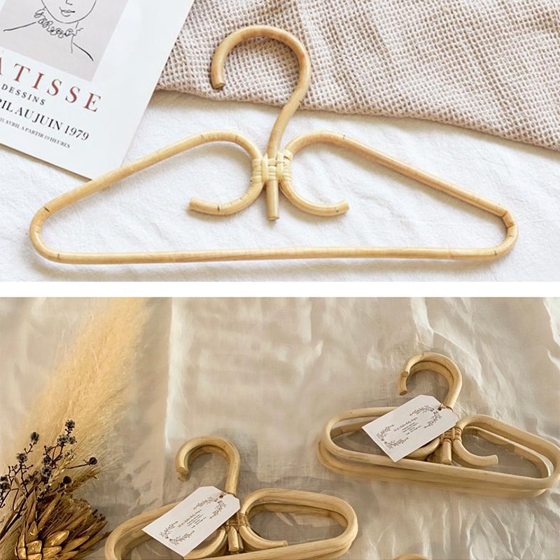 Lot de 2 cintres en rotin pour adulte