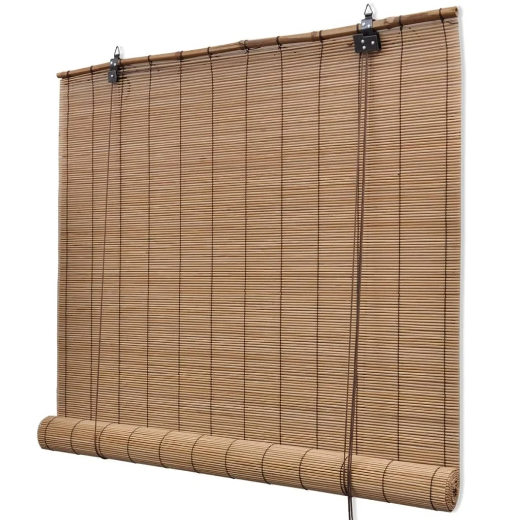 Lot de Deux Stores Bambou Occultants et Roulants