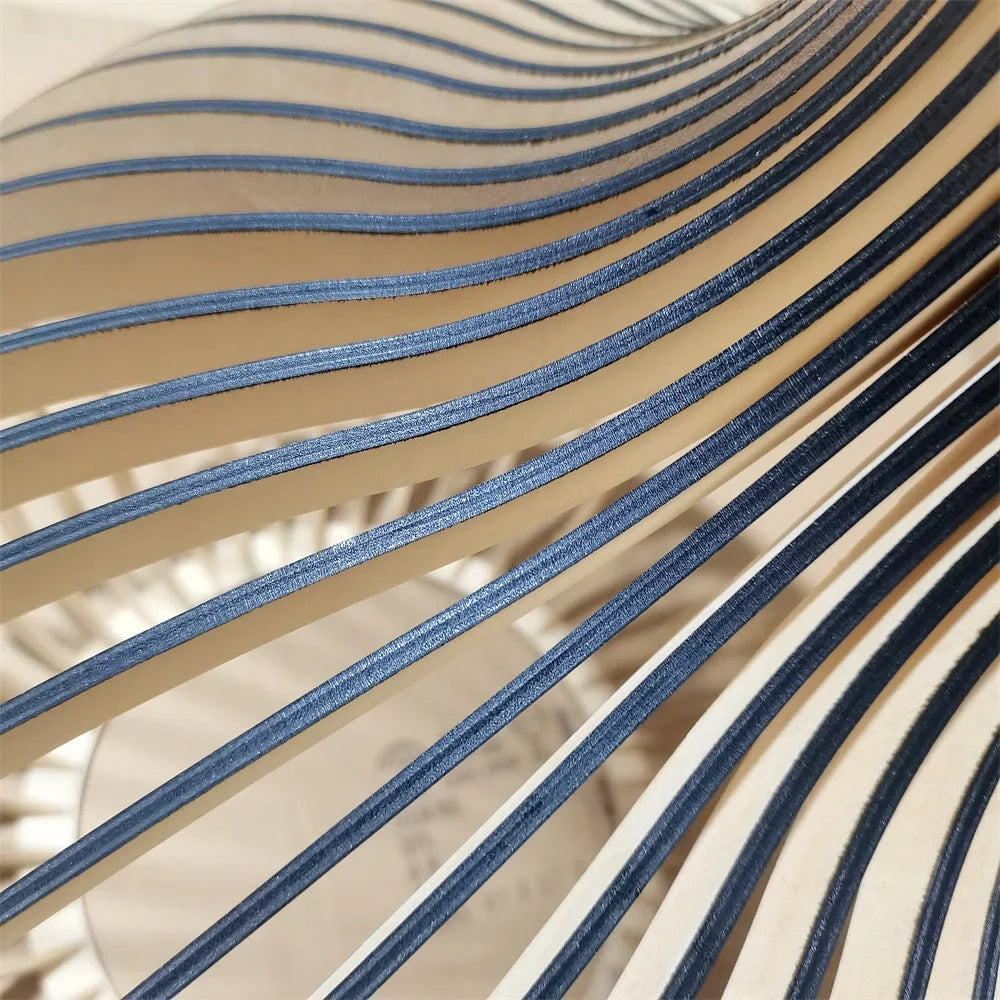 Lustre en Bois LED de Style Moderne