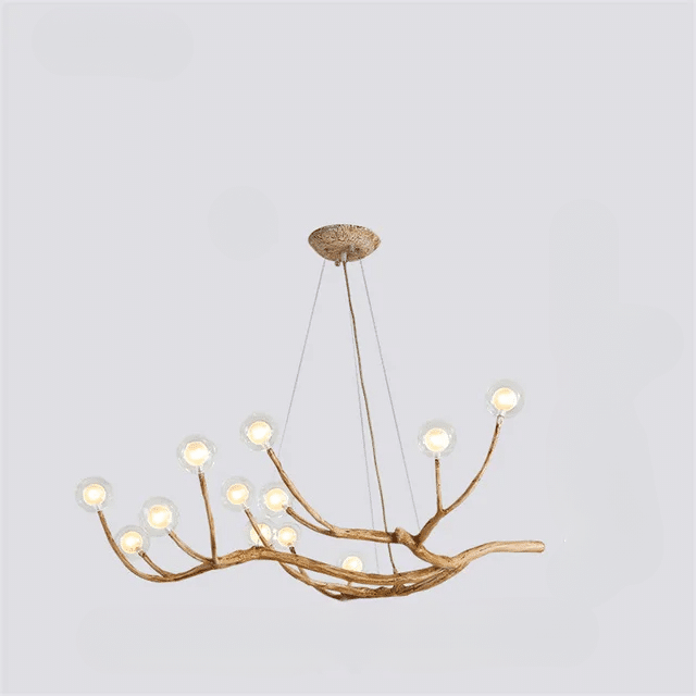 Lustre Effet Bois en Forme de Branche