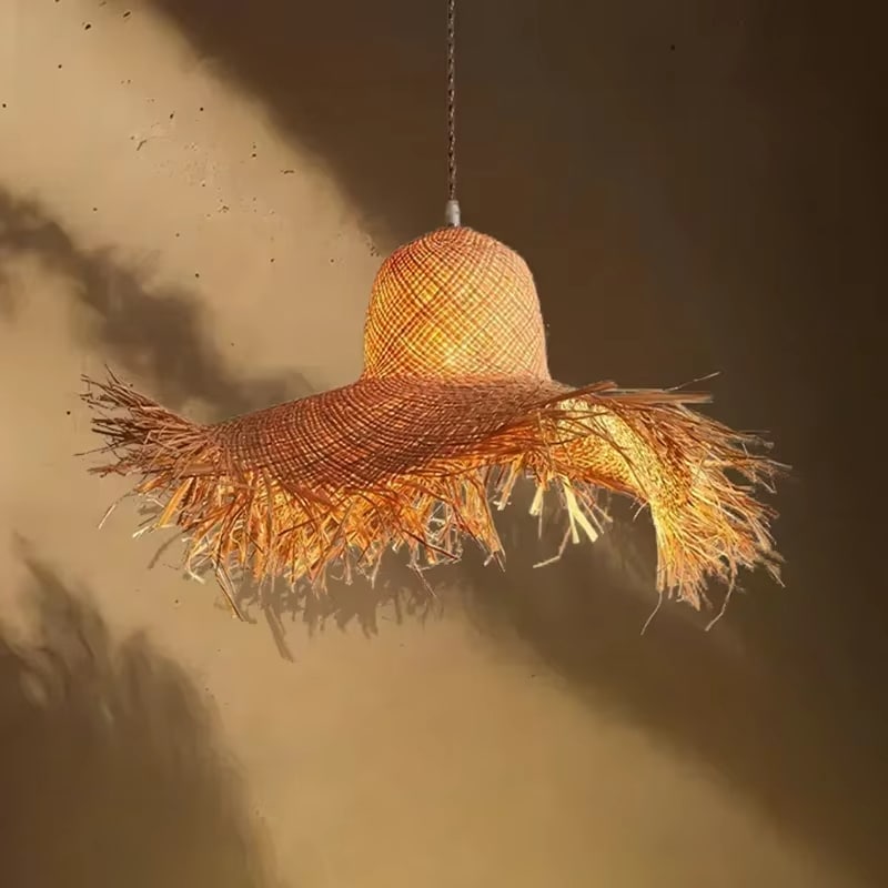Lustre Paille Moderne au Design Nordique