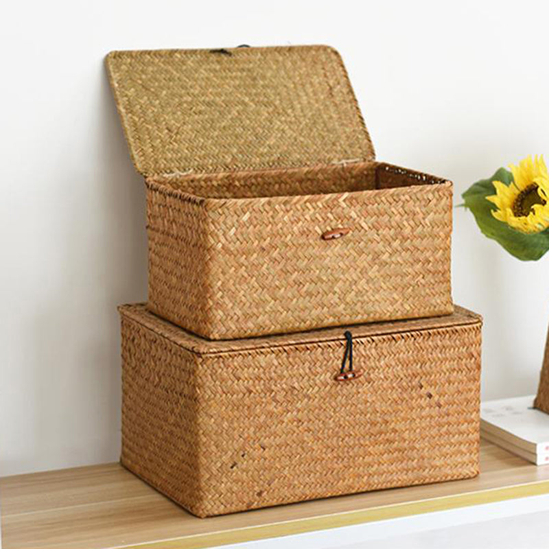 Malle 3 formats en rotin naturel