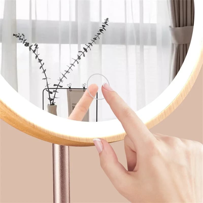 Miroir Bois pour Maquillage avec Lumière LED