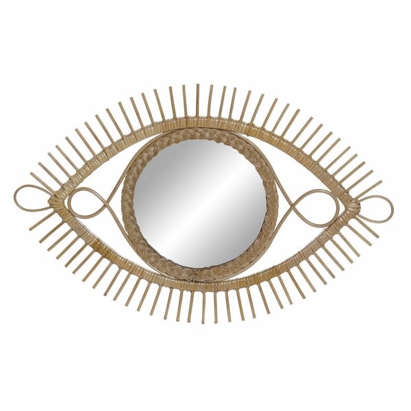 Miroir en rotin forme Œil