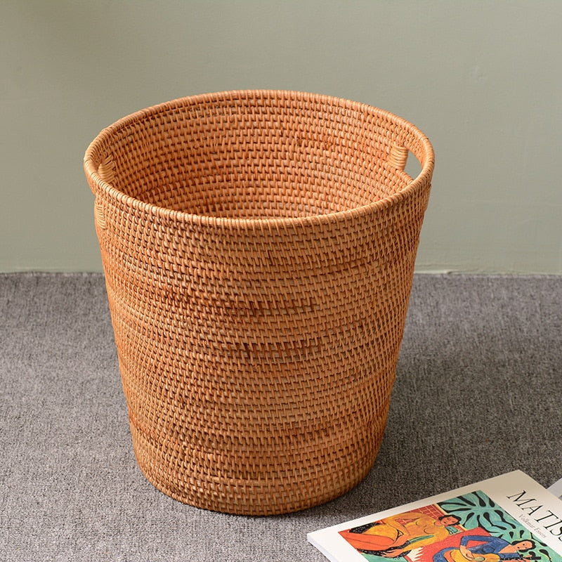 Panier à linge en rotin pour la maison