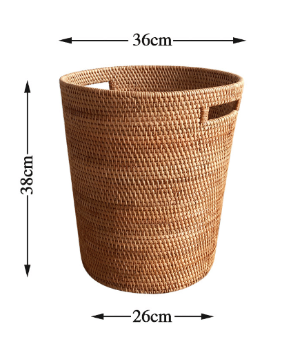 Panier à linge en rotin pour la maison