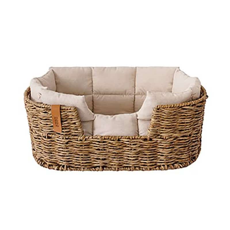 Panier Chien Osier Confortable et Spacieux