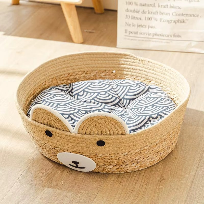 Panier Chien Osier au Design de Chien