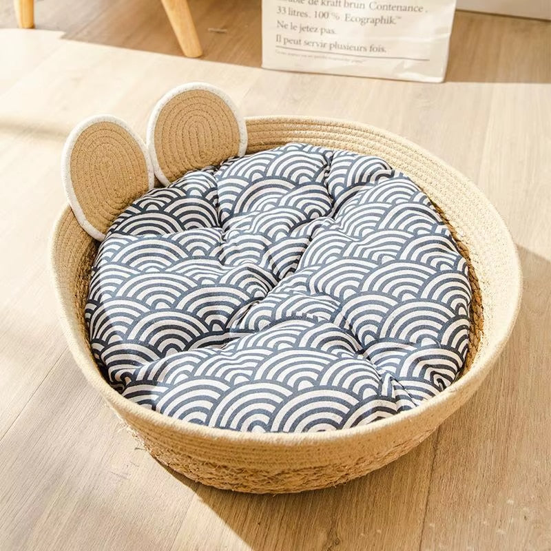 Panier Chien Osier au Design de Chien