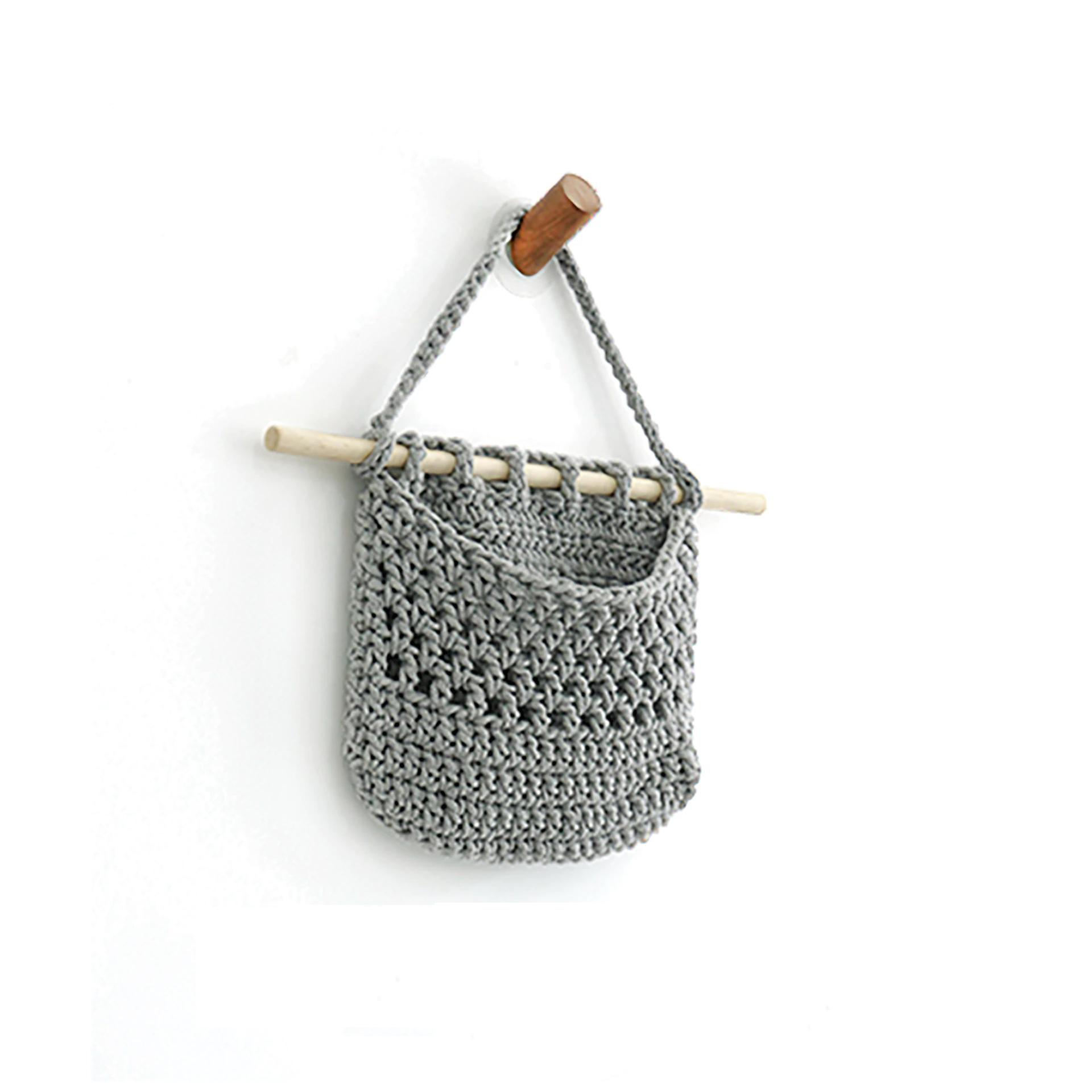 Panier de rangement à suspension murale tissé