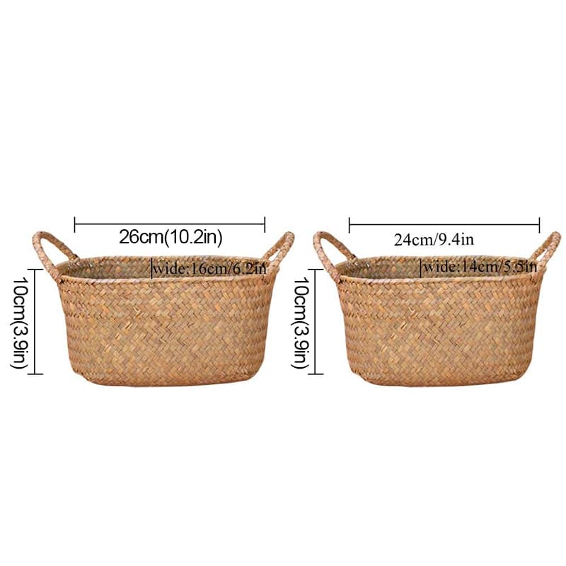 Panier de rangement en osier