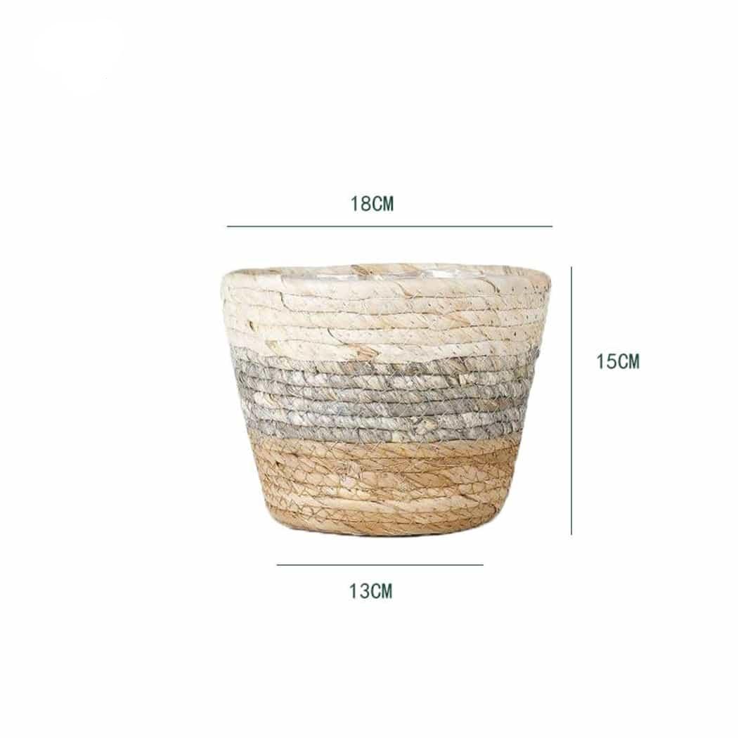 Panier de rangement en rotin tissé