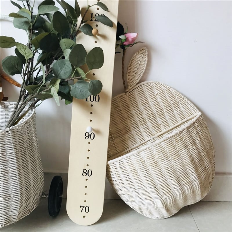 Panier de rangement en rotin Vintage en forme de pomme pour bébé