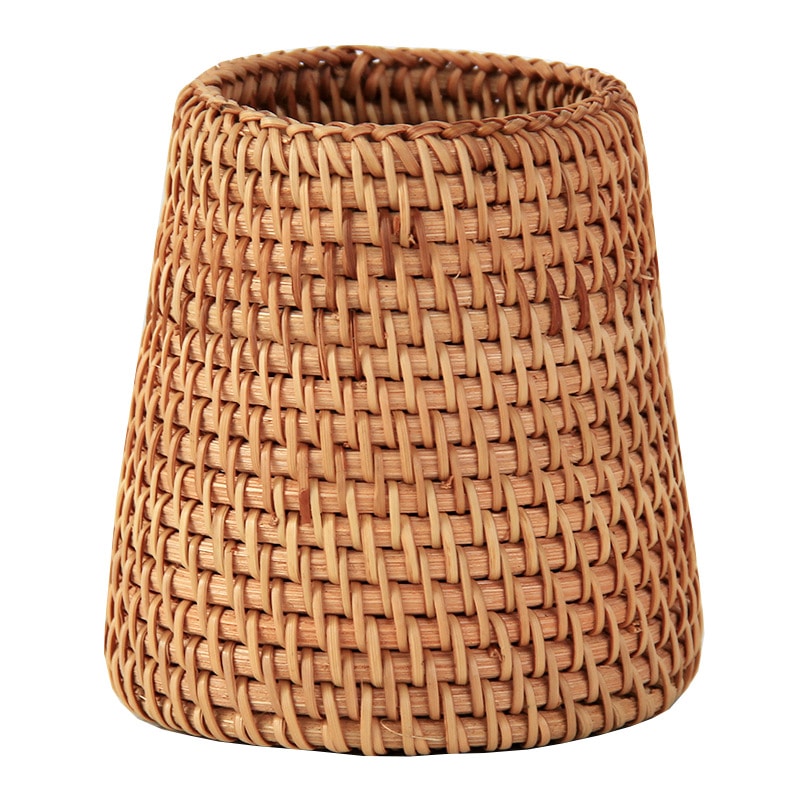 Panier de rangement ménager en rotin